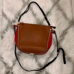 Sondra Roberts Colorblock Faux Leather Hobo Bag